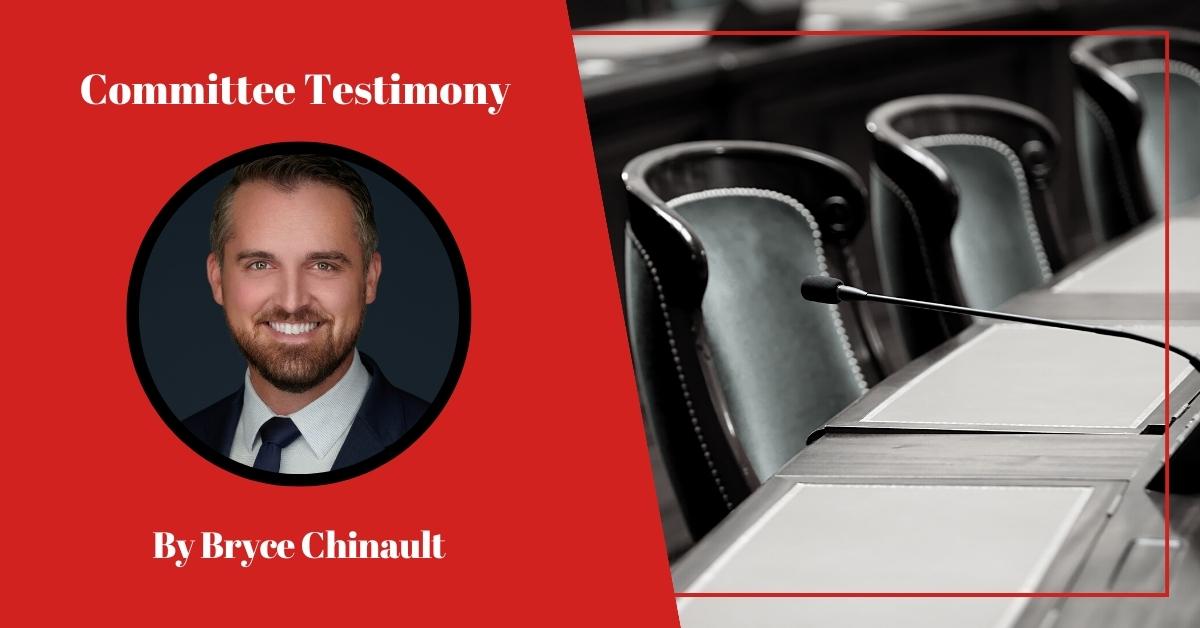 Testimony in Opposition to HB 6588 by Bryce Chinault