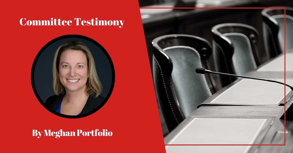 Testimony on SB 912 by Meghan Portfolio